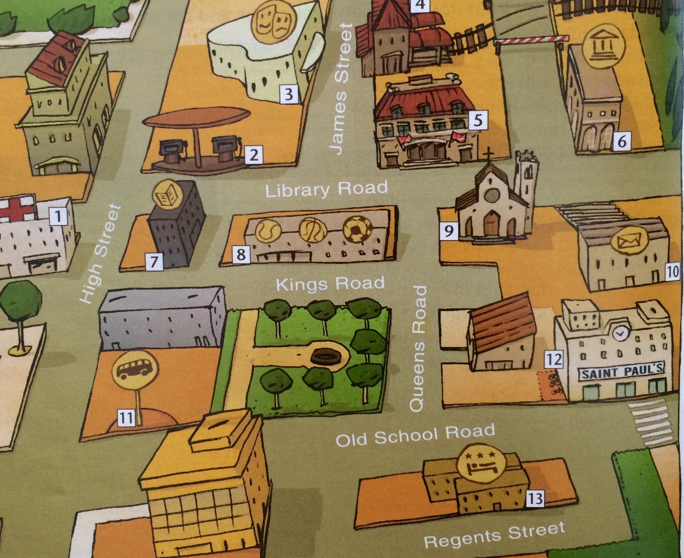 This part of town. План города на английском. План города для детей. Карта города для детей. Нарисованная карта города.